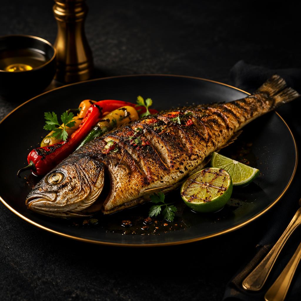 Grilled Croaker Fish